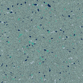 Green Speckled Effect Vinyl Flooring, Anti-Slip Contract Commercial Vinyl Flooring with 2.0mm Thickness-9m(29'5") X 2m(6'6")-18m²