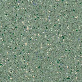 Green Speckled Effect Vinyl Flooring, Anti-Slip Contract Commercial Vinyl Flooring with 2.0mm Thickness-9m(29'5") X 2m(6'6")-18m²