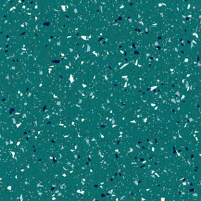 Green Speckled Effect Vinyl Flooring, Contract Commercial Vinyl Flooring with 2.0mm Thickness-11m(36'1") X 2m(6'6")-22m²