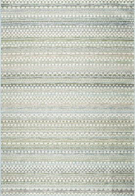 Green Striped Outdoor Rug, Striped Stain-Resistant Rug For Patio, Garden, Deck, 5mm Modern Outdoor Rug-80cm X 150cm