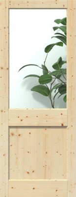 Green & Taylor 2XG Solid Pine Clear Single Glass External Door