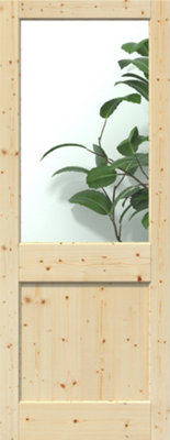 Green & Taylor 2XG Solid Pine Clear Single Glass External Door