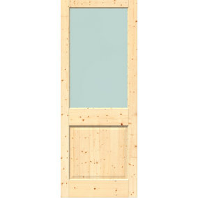 Green & Taylor 2XG Solid Pine Clear Single Glass External Door