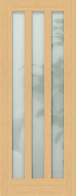 Green & Taylor Aston Oak Frosted Glass Internal door