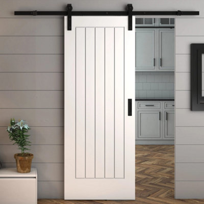 Green & Taylor Cottage Deluxe White - Prefinished Internal Sliding Barn Door