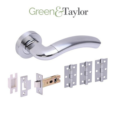 Green & Taylor Cromer Internal Door Handle Pack - Dual Finish - Bundle of 4