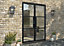Green & Taylor Heritage Black Aluminium French Doors - 1490 x 2090mm (WxH)