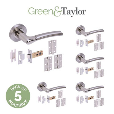Green & Taylor Hunstanton Internal Door Handle Pack - Dual Finish ...