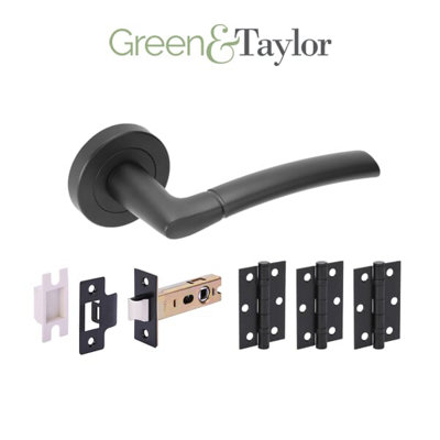 Green & Taylor Hunstanton Internal Door Handle Pack - Matt Black ...