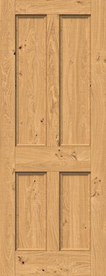 Green & Taylor Knotty Oak Georgian 4 Panel - Prefinished Internal Door