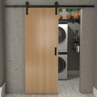 Green & Taylor Oak Flush - Prefinished Internal Sliding Barn Door
