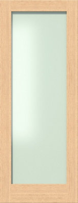 Green & Taylor Oak Shaker 1 Lite Frosted Glass Internal Door