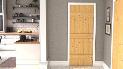 Green & Taylor Rustic Solid Oak Ledged Internal Door