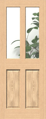 Green & Taylor Traditional Oak 2 Lite Clear Glass Internal Door