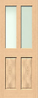 Green & Taylor Traditional Oak 2 Lite Frosted Glass - Prefinished Internal Door