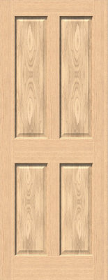 Green & Taylor Traditional Oak 4 Panel FD30 Fire Door