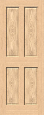 Green & Taylor Traditional Oak 4 Panel - Prefinished FD30 Fire Door