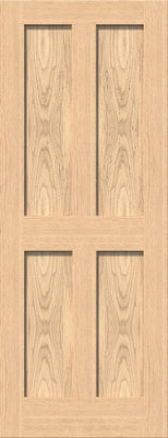 Green & Taylor Victorian Oak Shaker 4 Panel FD30 Fire Door