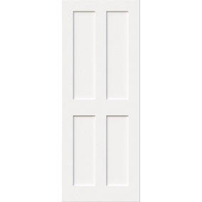 Green & Taylor Victorian White Shaker 4 Panel - Prefinished FD30 Fire Door