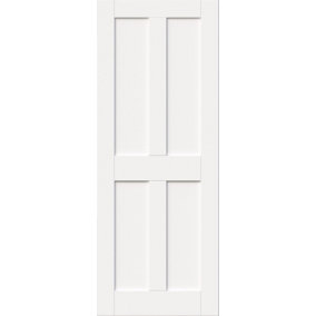Green & Taylor Victorian White Shaker 4 Panel - Prefinished Internal Door