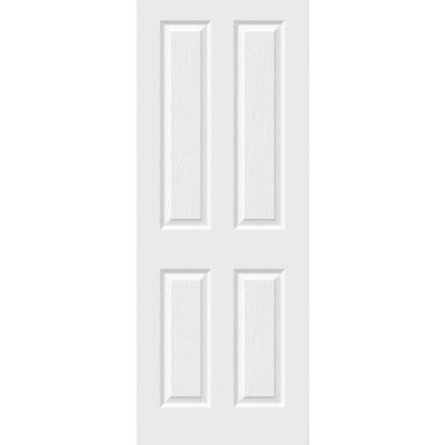 Green & Taylor White 4 Panel Textured Moulded FD30 Fire Door
