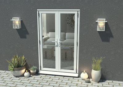 Green & Taylor White Aluminium External French Doors - 1190 x 2090mm (WxH)