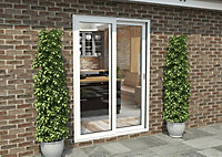 Green & Taylor White Aluminium External Sliding Doors - RH Sliding / LH Fixed - 1490 x 2090mm (WxH)