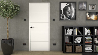 Green & Taylor White Horizontal 5 Panel - Prefinished Internal Door