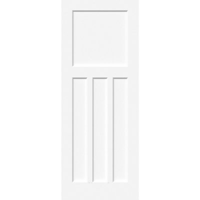 Green & Taylor White Primed 1930s 4 Panel FD30 Fire Door