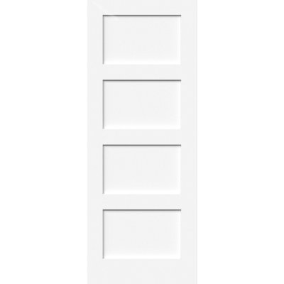 Green & Taylor White Primed Shaker 4 Panel FD30 Fire Door