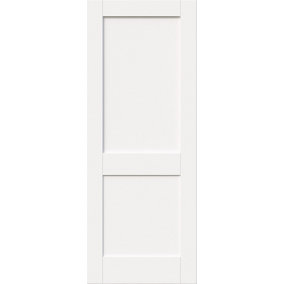Green & Taylor White Shaker 2 Panel - Prefinished FD30 Fire Door