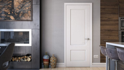 Green & Taylor White Traditional 2 Panel - Prefinished FD30 Fire Door