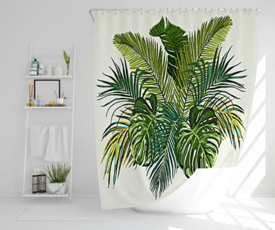 Green Tropical Foliage (Shower Curtain) / Default Title Price Comparisons | Compare The Build