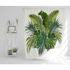 Green Tropical Foliage (Shower Curtain) / Default Title