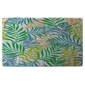 Green Tropical Palm Leaves (Bath Towel) / Default Title