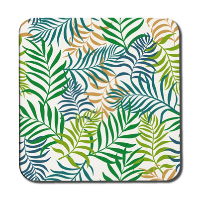 Green Tropical Palm Leaves (Coaster) / Default Title