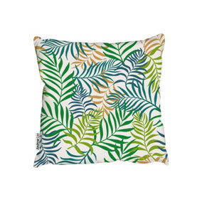 Green Tropical Palm Leaves (Outdoor Cushion) / 60cm x 60cm