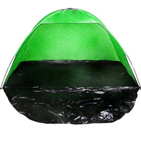 Green UV Protection Beach Shelter Factor 40 Tent In Carry Bag