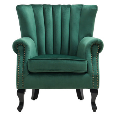 Green vintage store armchair