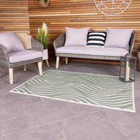 Green Weatherproof Indoor/Outdoor Rug 120x170