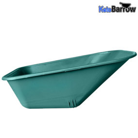 Green Wheelbarrow Tray Body - 110L Plastic Pan