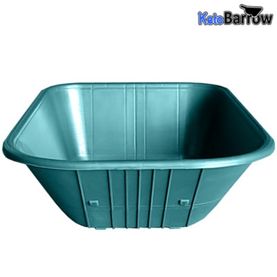 Green Wheelbarrow Tray Body - 110L Plastic Pan