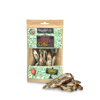 Green & Wilds Cat Treats Bag of Tiddlers Sprats 40g