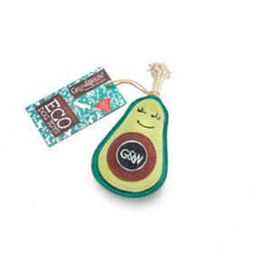 Green & Wilds Eco Dog Toy Audrey the Avocado