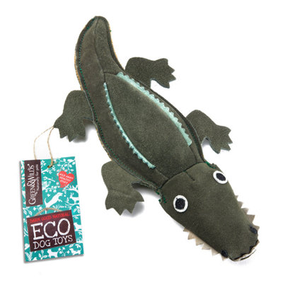 Green & Wilds Eco Dog Toy Colin the Crocodile