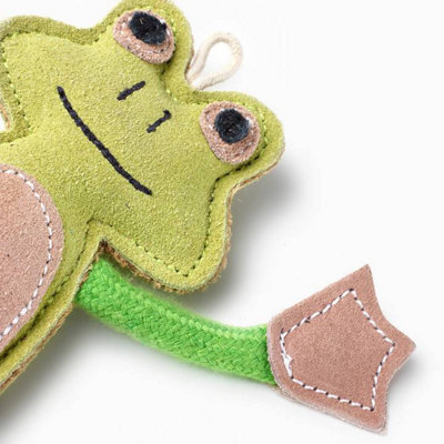 Green & Wilds Eco Dog Toy Francois le Frog