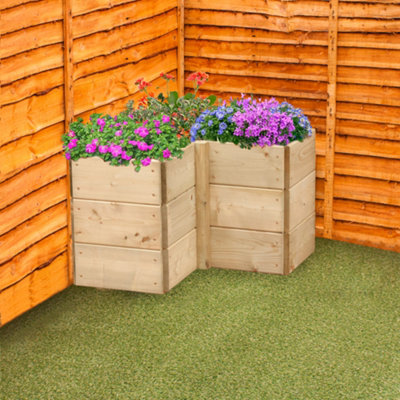 Greena Corner Raised Bed - 60 x 60cm, 45cm High