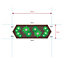 Greena Extended Hexagonal Raised Bed 120 x 30cm, H30cm
