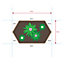Greena Extended Hexagonal Raised Bed 60 x 30cm, H30cm
