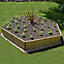 Greena Hexagonal Raised Bed 30 cm High, 120cm each side